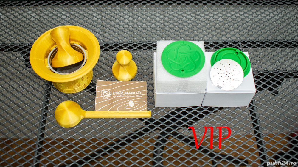 Set Capsule Cafea Reincarcabila INOX Dolce Gusto,Tampere   Lingurita   Suport Capsule printat 3D