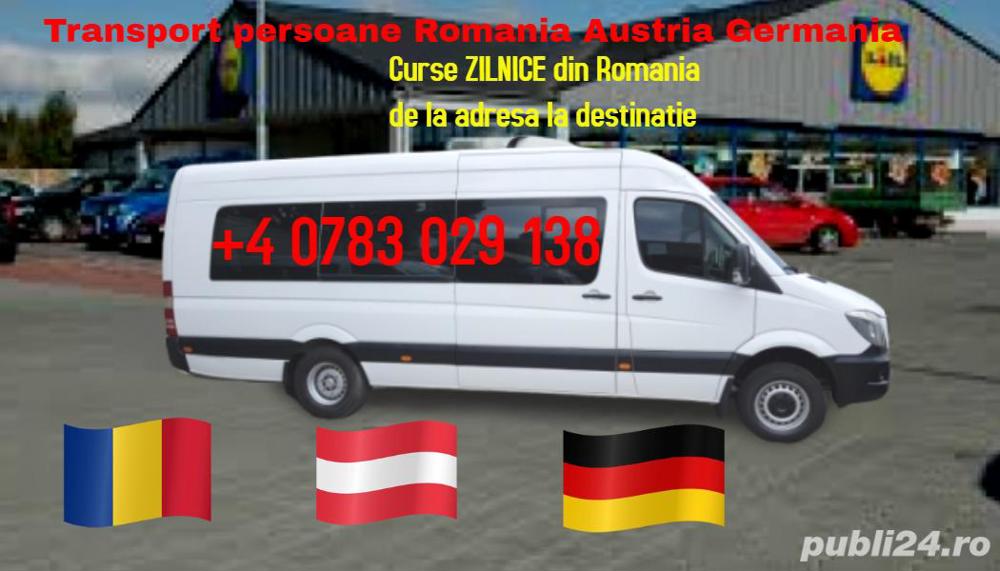 transport persoane plecari zilnice din Jimbolia Romania Austria Germania Belgia Olanda de la adresa