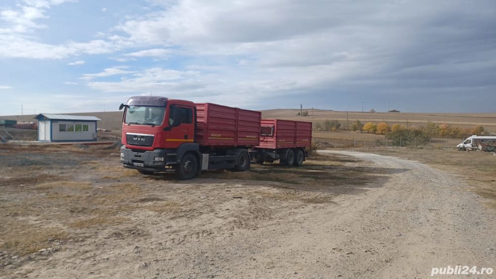 Camion MAN TGS 18.400+ semiremorca (tandem) BASCULARE TRILATERAL