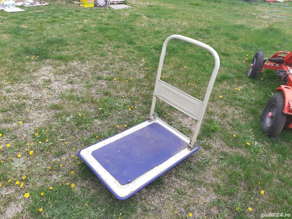 Carucior de mana pliabil cu platforma max. 150 kg
