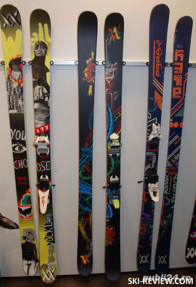  Skiuri Volkl Ledge Skis 2011 Radius: 16.9m -162cm cu Marker Griffon 12 Freestyle Ski Binding