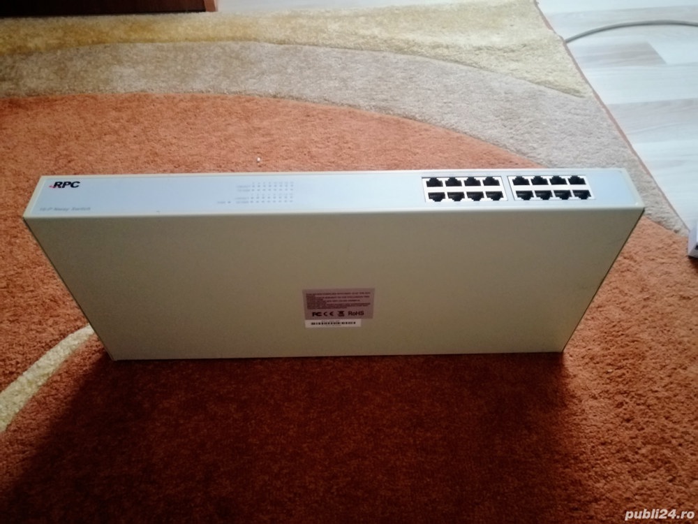 Switch RPC SW16P, 16-Port 10/100MBps N-Way  Porturi 16 x 10/100 Mbps 