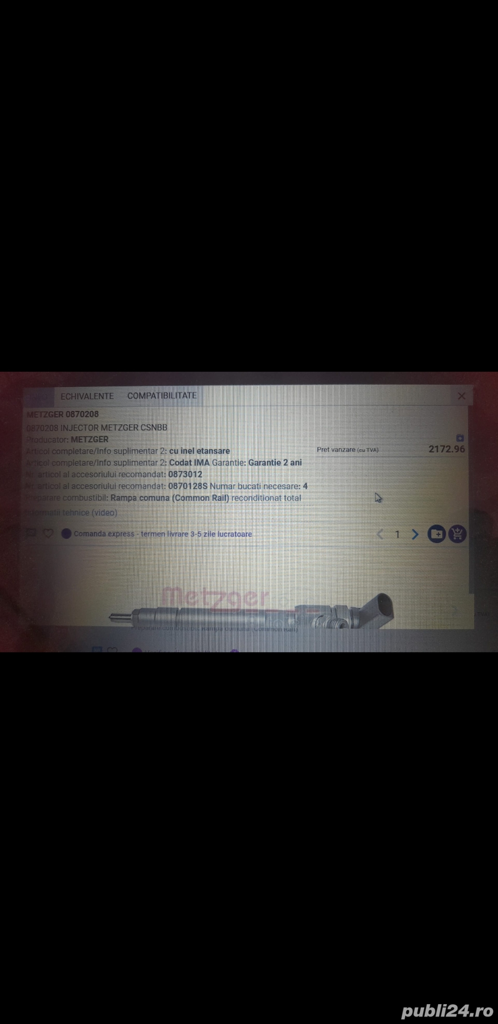 Injector mercedes metzger nou