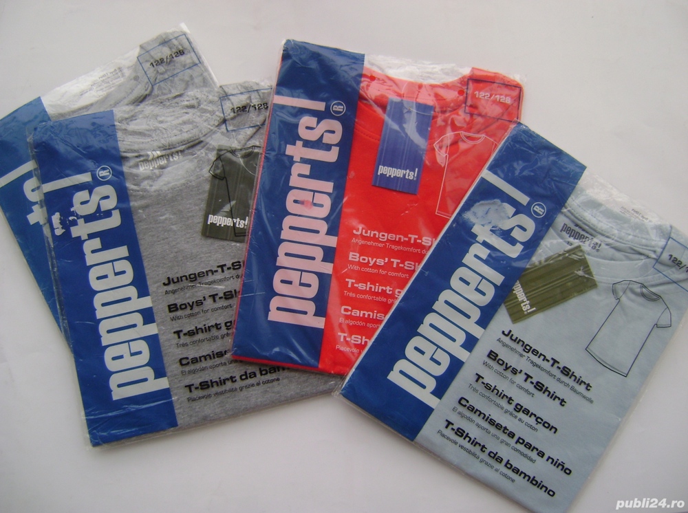 Tricouri noi pentru copii (mărime 122/128)