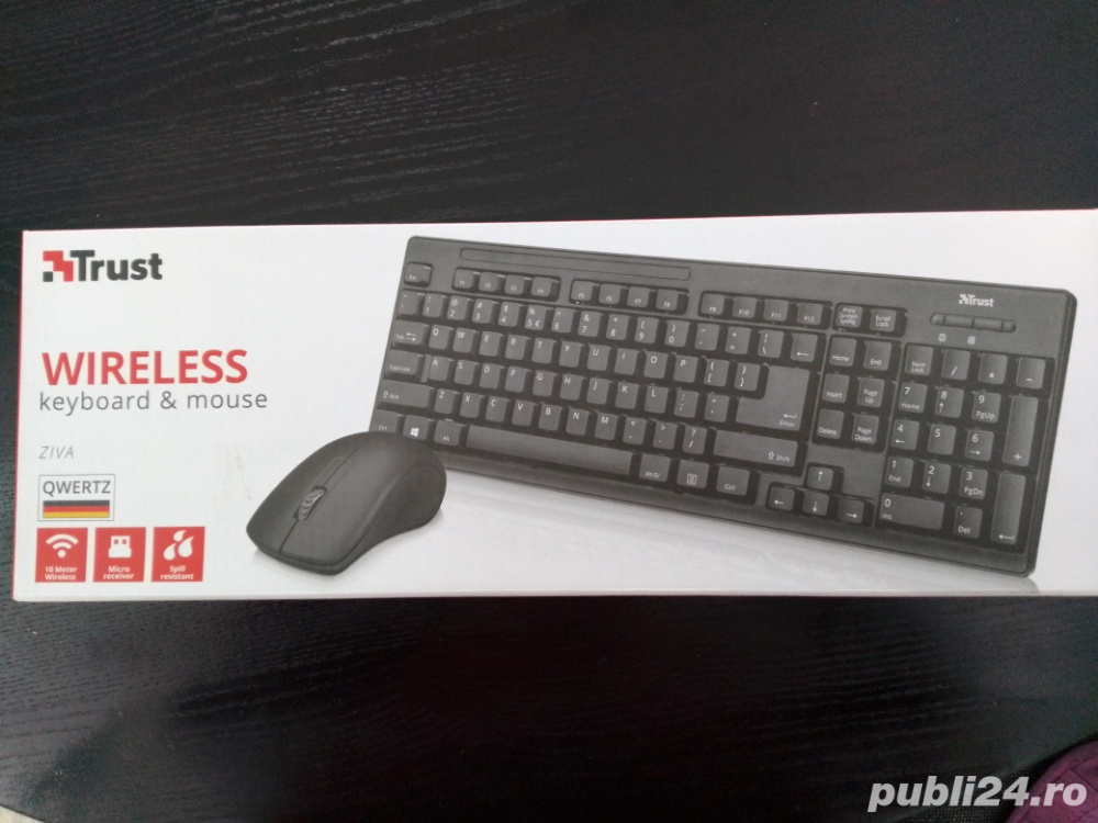 Tastatura mouse wireless 
