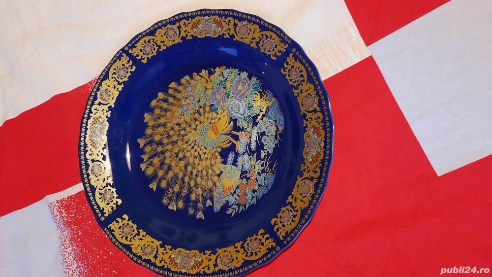 Portelan vechi ,cobalt cu aur