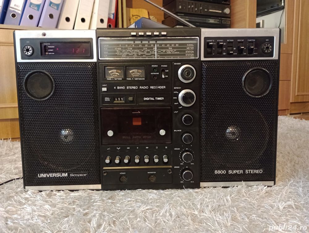 Radiocasetofoane boombox de colectie JVC VEF Tento Sanyo Unitra Philips Sony Hitachi ITT Quelle