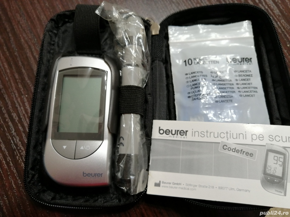 Glucometru Beurer/aparat de măsurarea glicemiei nou