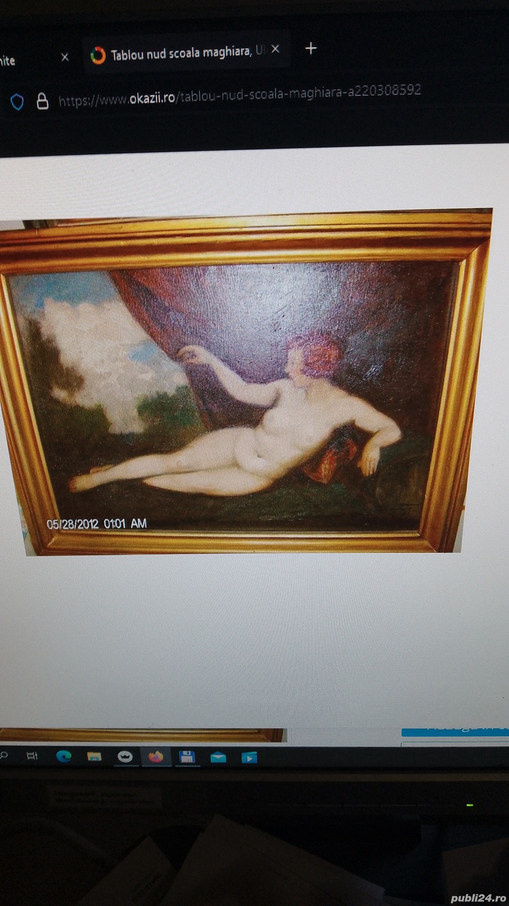 tablou nud original Szautner lipot