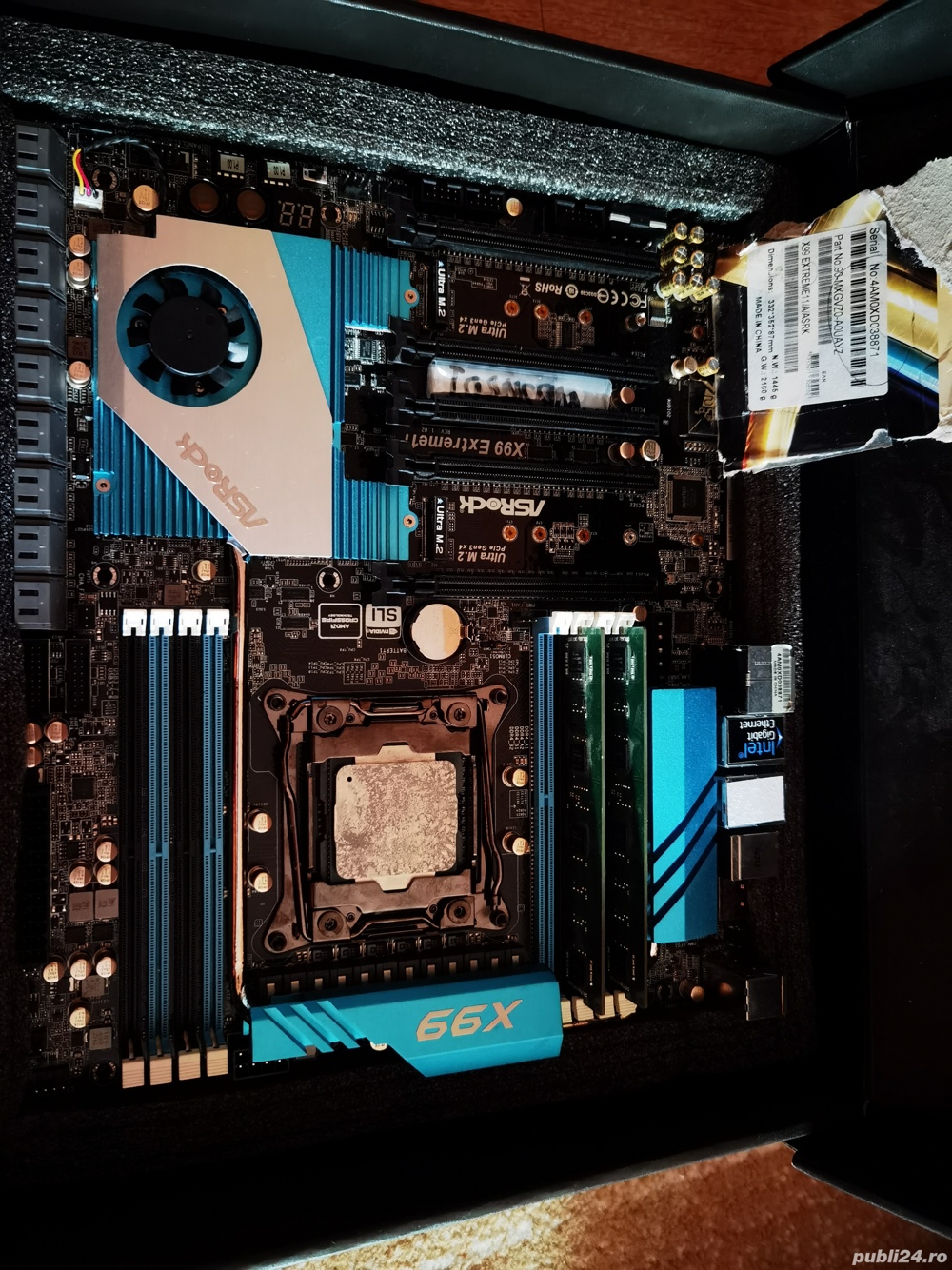 Kit asrock x99 extreme 11 + xeon E5-2609V3 6core + 2x4gb ddr4