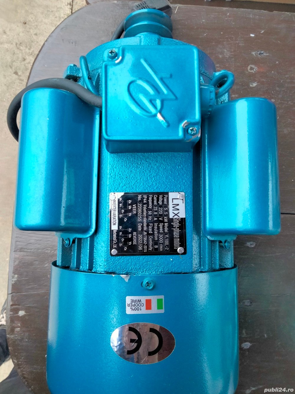 Motor electric 5.5 kw 220v inverter cu variație ptr compresor