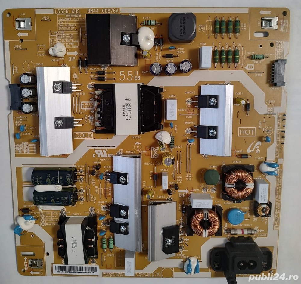BN44-00876A, L55E6_KHS sursa alimentare Samsung UE49MU6400, UE55KU6450, 6479, 6509, 6670 