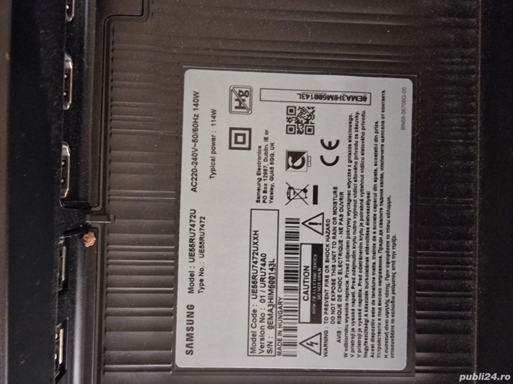 Dezmembrez smart tv Samsung ue55ru7472u
