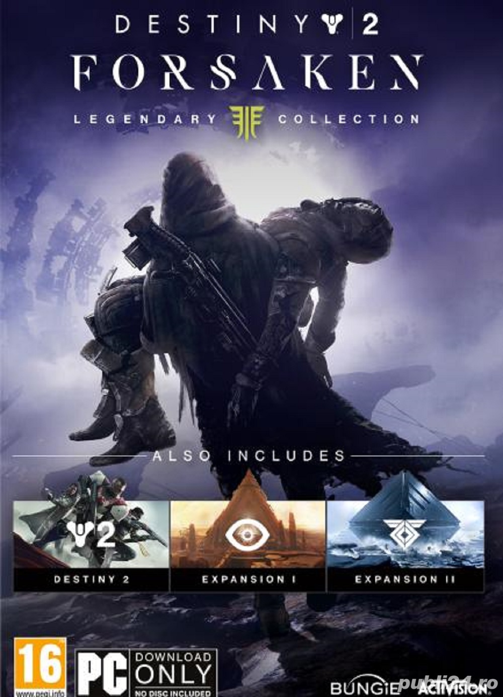 Vand Pachet Joc Destiny 2 Forsaken Legendary Edition pentru PC, NOU, Pret 49 Lei