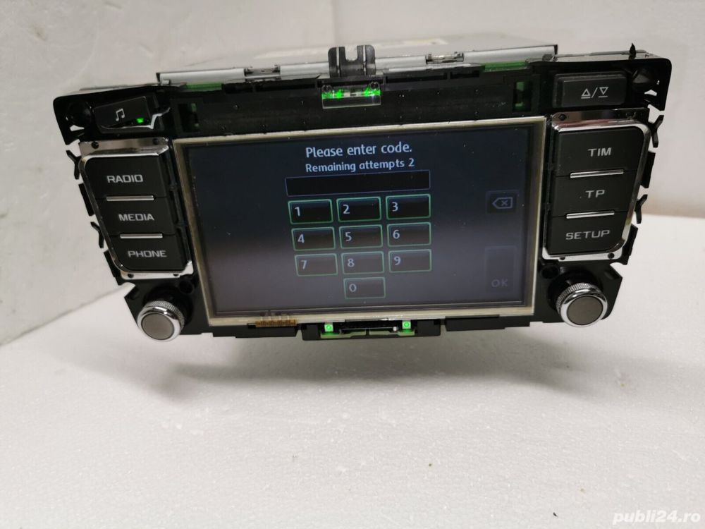 Cod Deblocare Radio Skoda Kodiaq Karoq Kamiq Superb Octavia Scala Fabia Enyaq, Decodare Casetofon Au