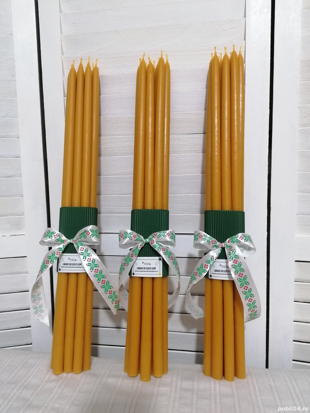 Lumanari din ceara pentru Inviere 50/1,5 cm 