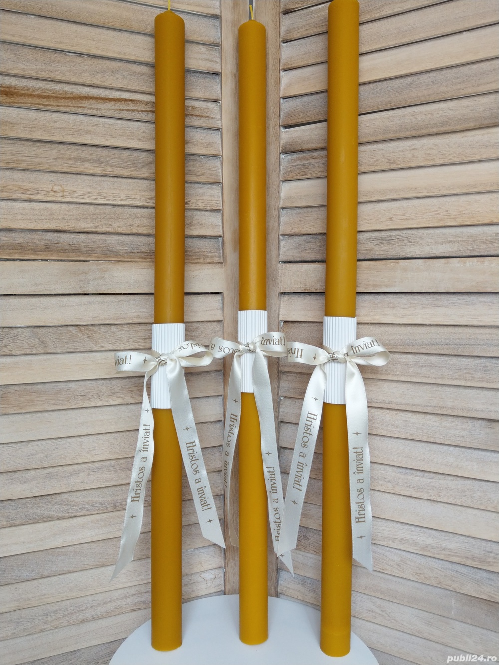 LUmanare din ceara Inviere - dreapta 80/4 cm 