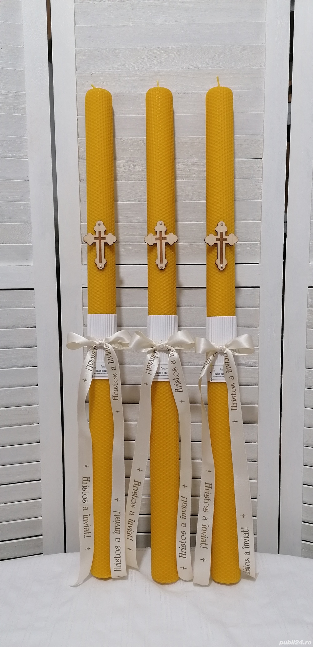 Lumanare ceara Inviere - mod. fagure 70*4,5 cm 