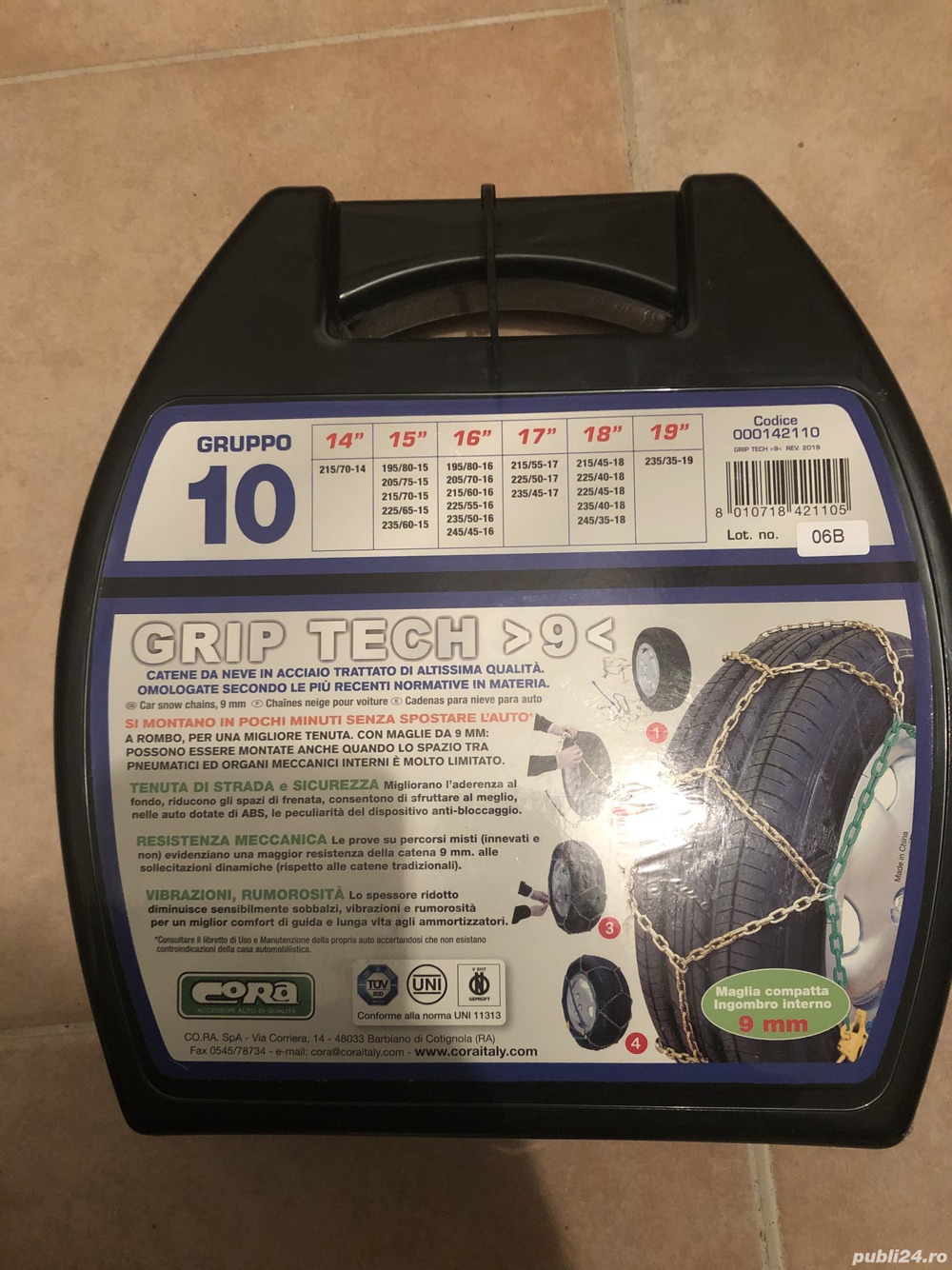  Lanturi de zapada antiderapante noi, grupa 100,de 9 mm si 7 mm