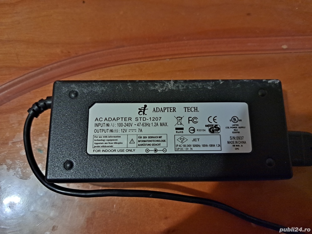 Alimentator adaptor  12V /7Ah ,100W