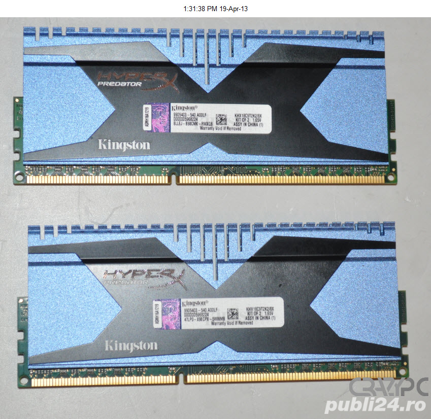 Memorie 8 GB HyperX Predator DDR3 1866