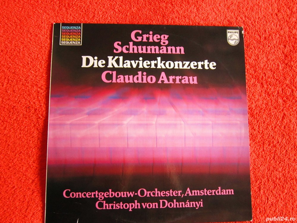 vinil Claudio Arrau  Piano Concertos-Grieg,Schumann Olanda'79 Dohnanyi
