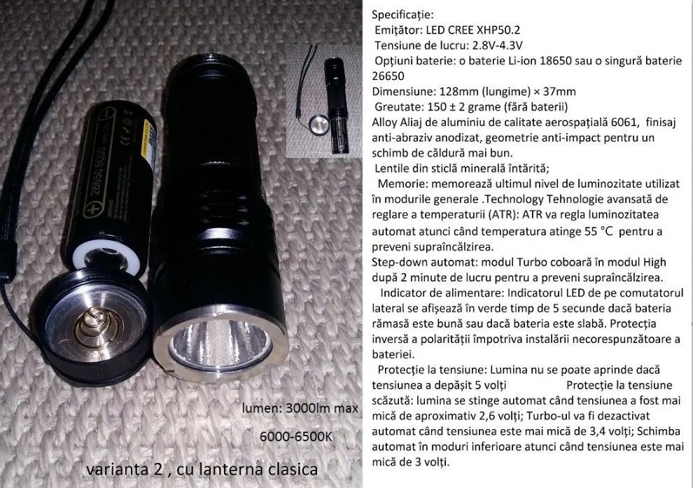  Vand set laterna pentru drumetie   vanatoare