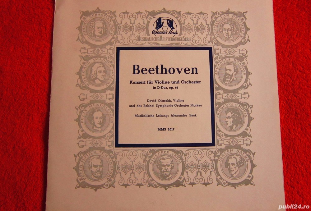 vinil rar Beethoven vioara David Oistrakh -Germania'60 pastrat nou