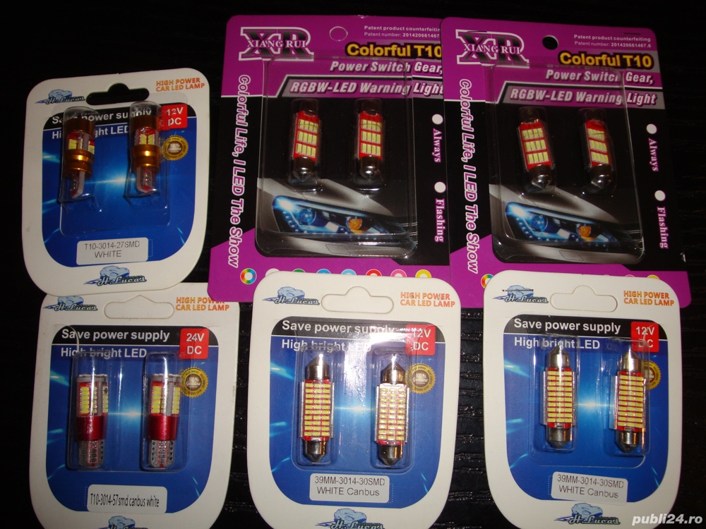 set led iluminat interior auto plafon canbus led livrare gratuita