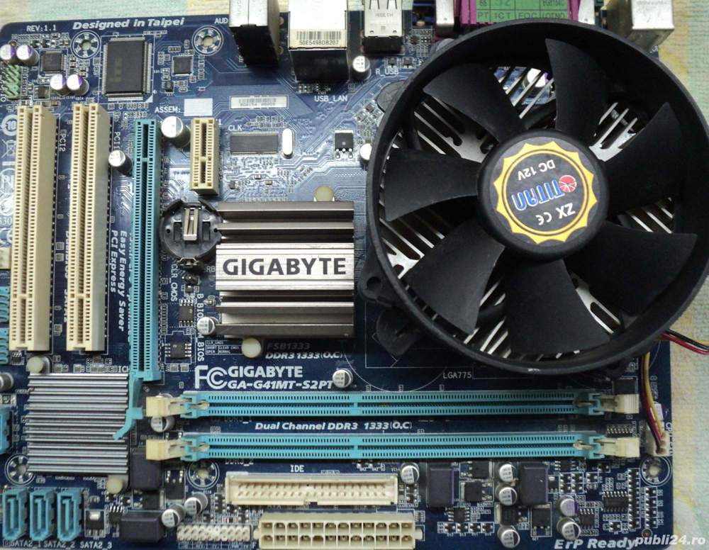 KIT Placa + Procesor + Cooler Gigabyte GA-G41MT-s2PT