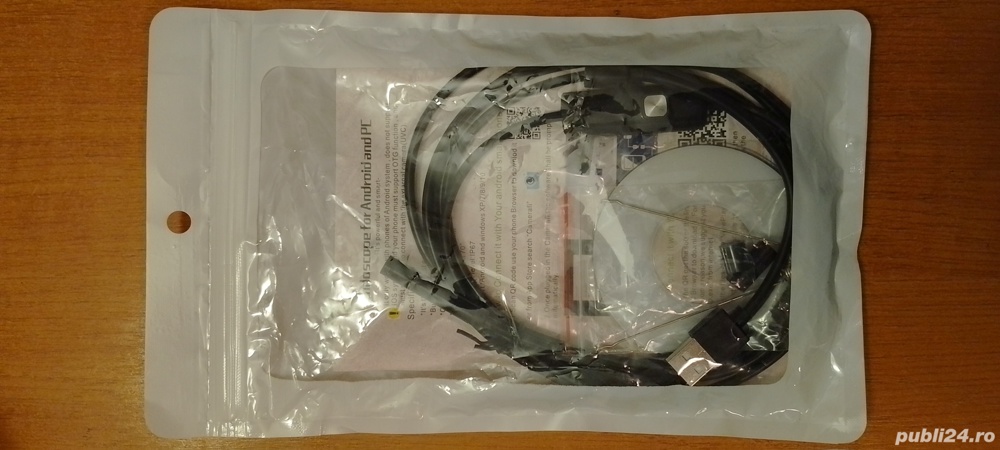 Endoscop compatibil android, laptop, și PC, nou ( numai în București)