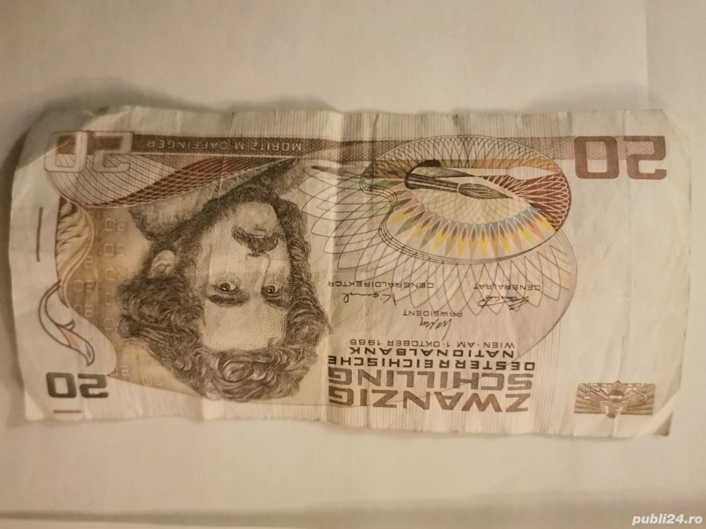 Bancnota 20 Schilling Austria 1988