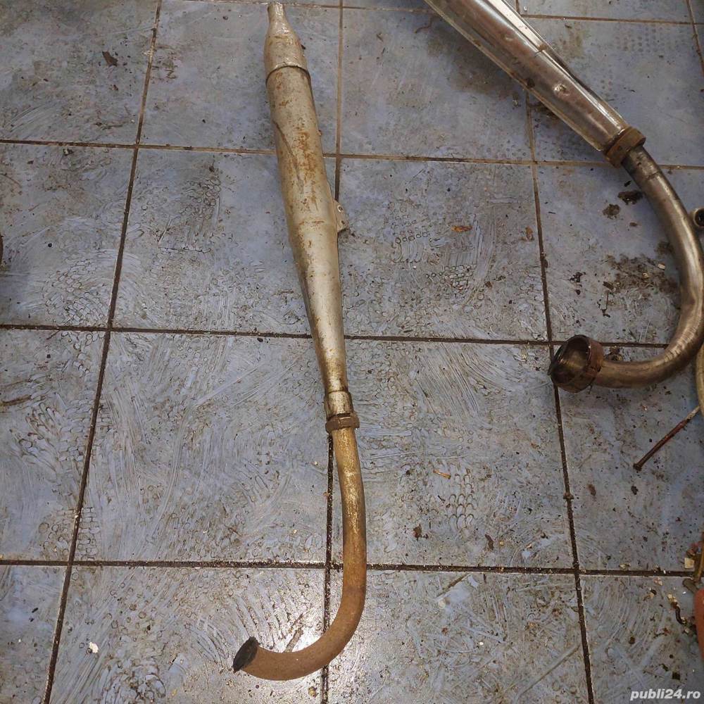 Toba esapament motor/moped Carpati,teava veche de esapament motor vechi