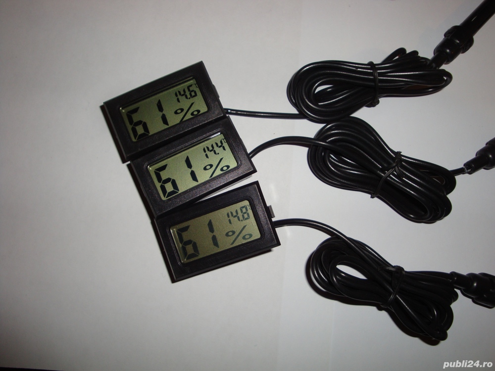 termometru digital cu hidrometru digital sonda pe fir lungime 1,5m