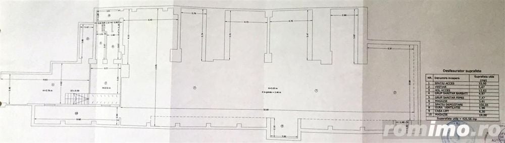 Magheru  425 mp  spatiu cu chirias  ideal investitie