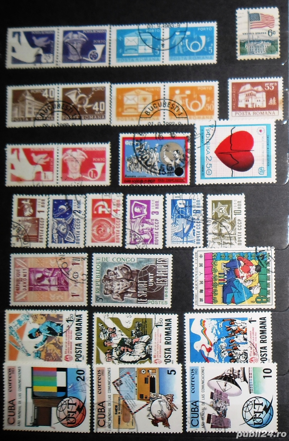 Timbre obliterate (ștampilate) - lot nr. 3 - diverse