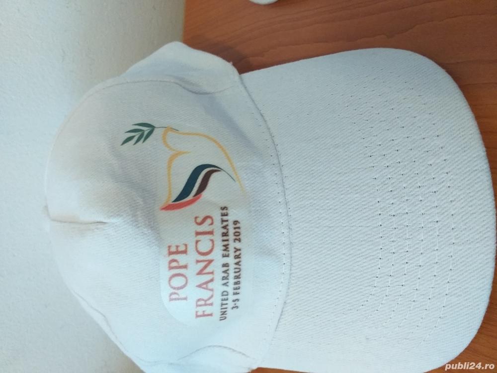 Sapca de colectie vizita Papa Francis in Emirate Arabe Unite feb.2019