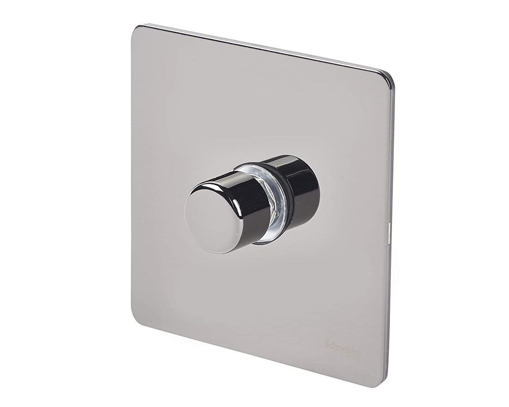 Variator lumina Schneider Electric - Ultimate screwless flat plate Black Nickel - GU6412CBN 