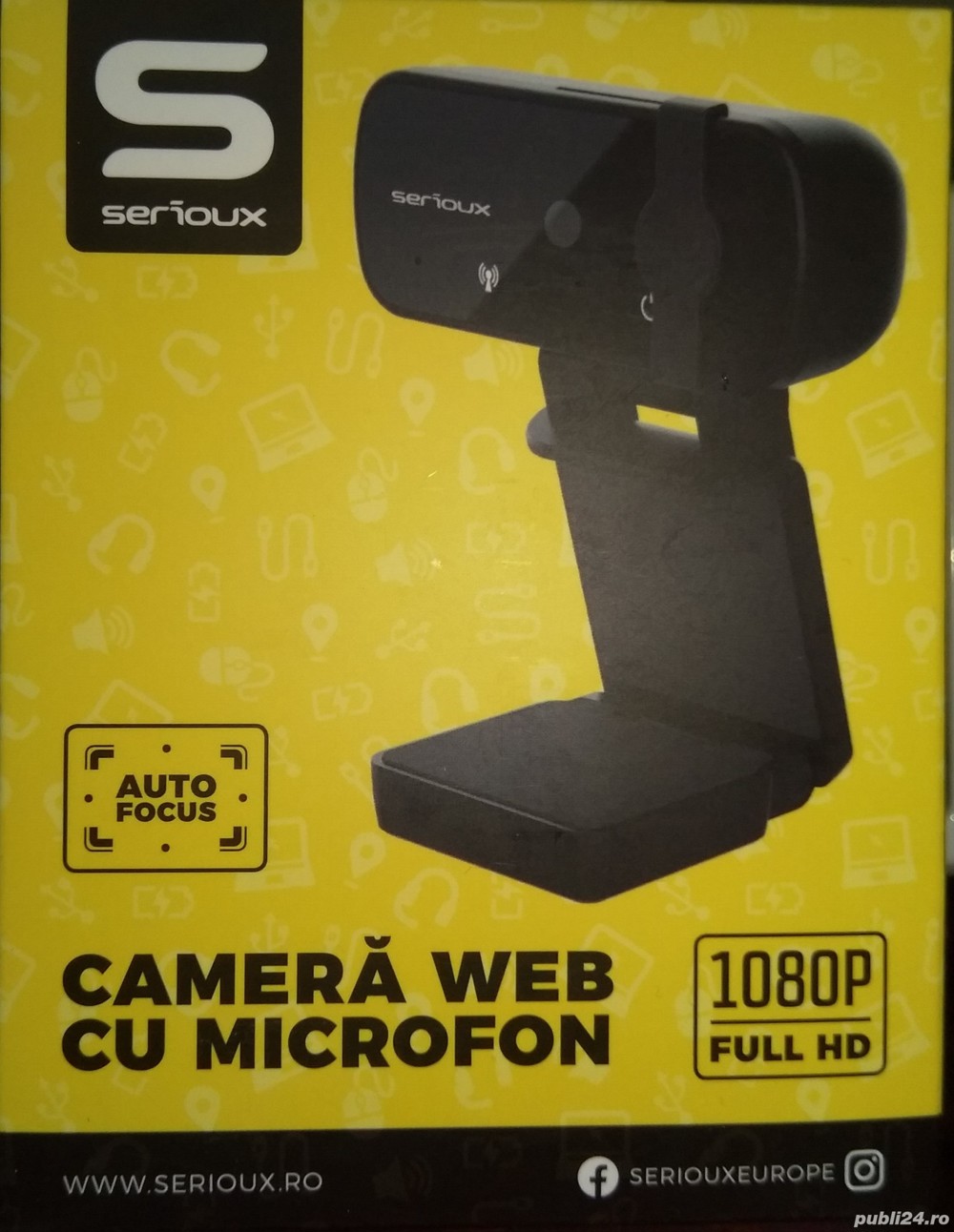 Camera web Full HD, cu microfon incorporat