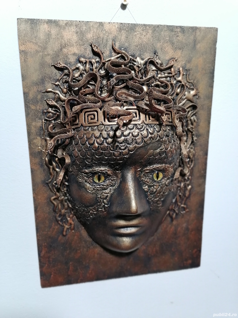 Transformarea Medusei mitologie greaca sculptura tablou 3d