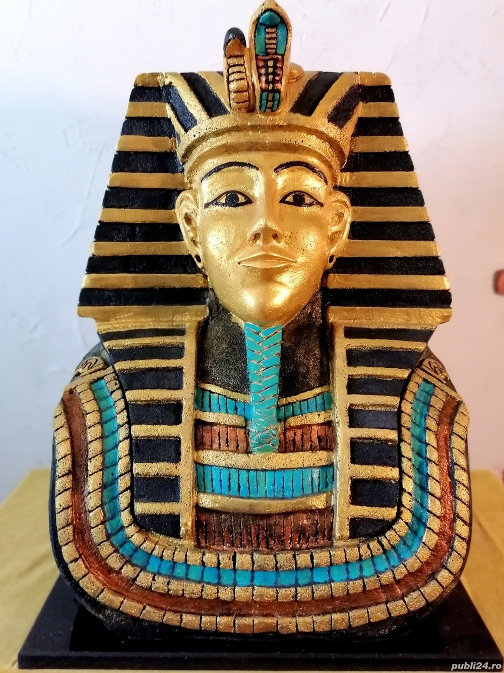 sculptura bust Tutankamon obiect decorativ