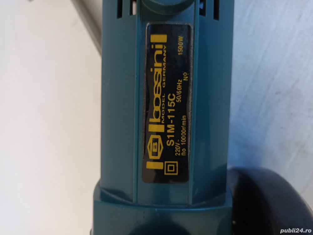 Polizor portativ BOSSINI S1M-115C + accesorii