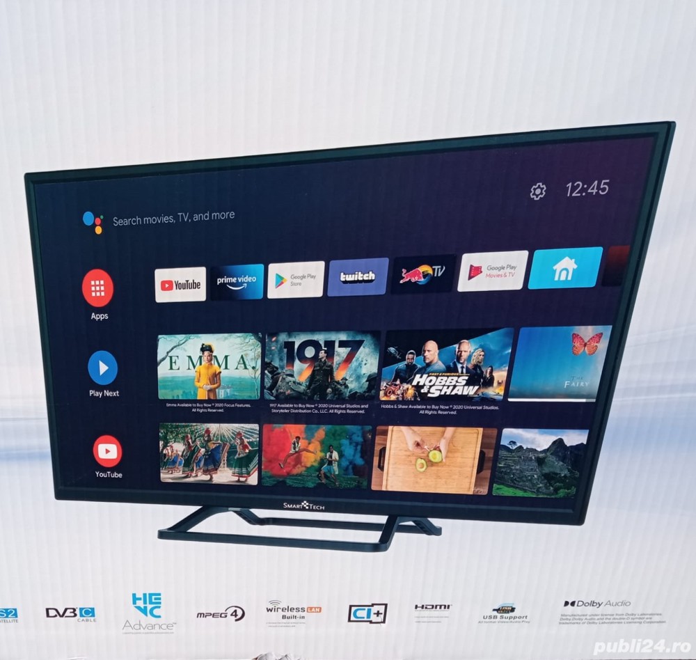 TV Smart LED , Android, 80cm, HD, Netflix, Youtube,Sigilat