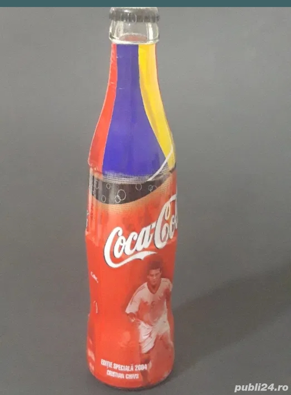 Sticla de colectie Coca-Cola , Editie speciala 2004 - Cristian Chivu