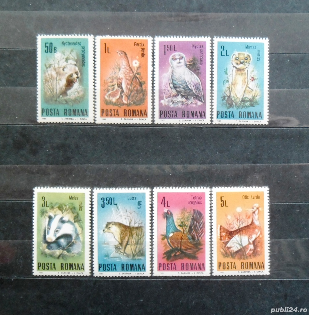 Timbre  Faună protejată  - 1985