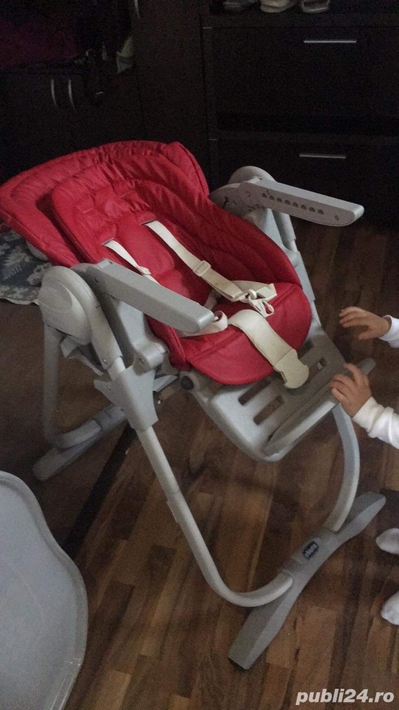 Scaun de masa Chicco Polly Magic Relax, Red Passion, 0luni+