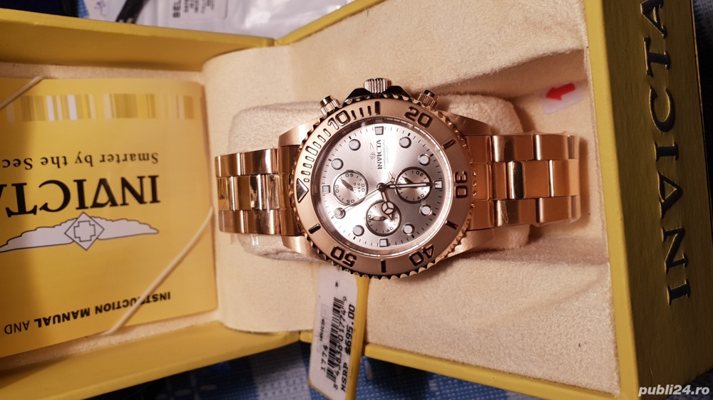 Invicta Pro Diver 18k GOLD Plated