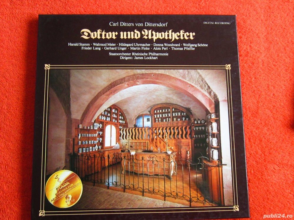 vinil rar Doctor si Farmacist-opera comica 3LP+booklet Germania 1981