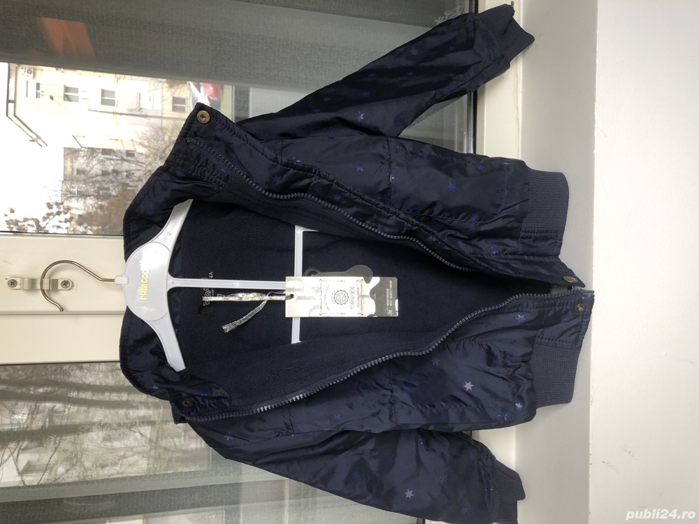 Geacă copii primăvară - toamnă bleumarin, 3 4 ani