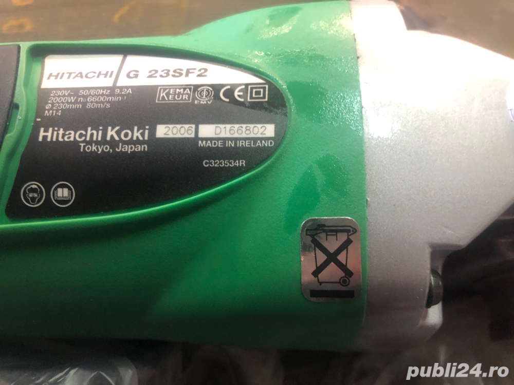 Vand polizor unghiular Hitachi 230 mm G23SF2